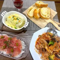 週末 ワインの気分の晩ご飯🍷|sakuramochiさん