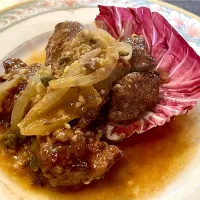 宮崎地鶏白レバーのソテーローマ風|ゆうじ.さん