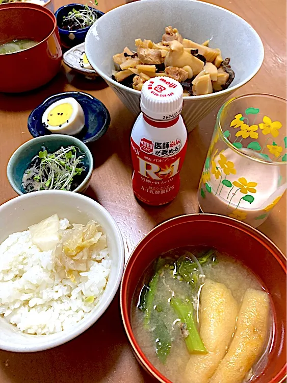 ＊筍の土佐煮と筍ご飯の献立＊|さくたえさん