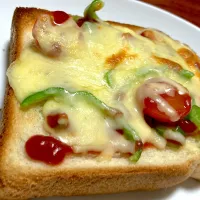 ピザトースト|くまとらさん