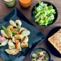 野菜もりもりランチ|ぺんぎんさん