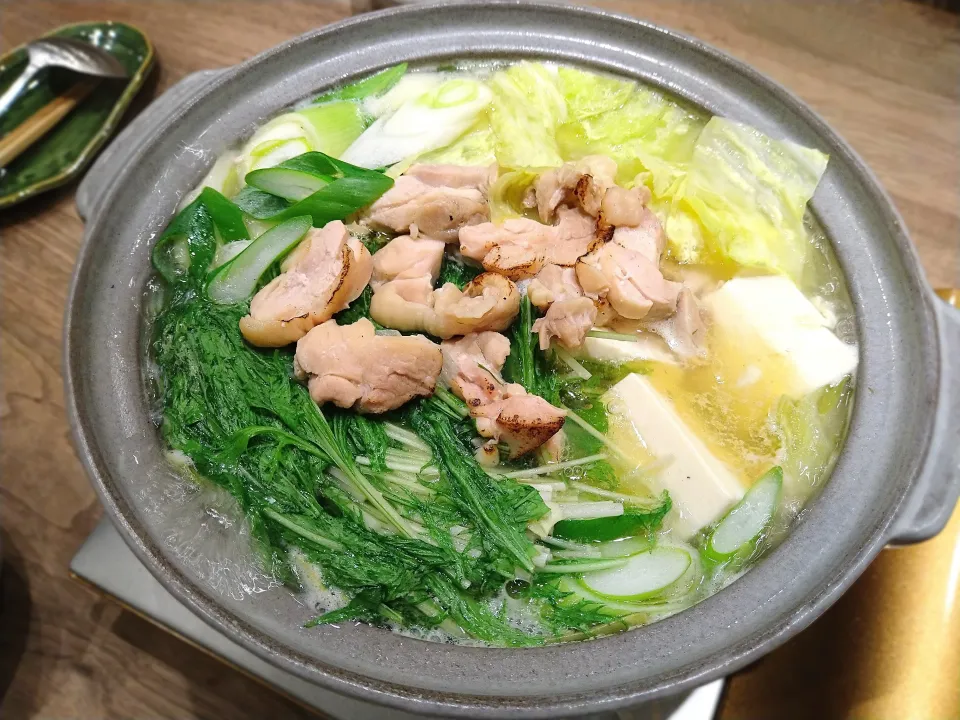 鶏とキャベツの旨塩鍋|古尾谷りかこさん