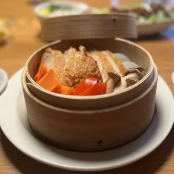 Snapdishの人気料理写真:4/18の夕食　蒸し野菜