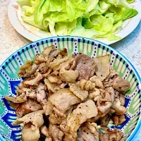 豚肉のガーリックペッパー焼き| ユキちゃんさん