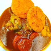 チキンカツカレー|豆大福さん