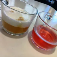 カプチーノと葡萄ジュース|豆大福さん