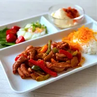 ピリ辛モツ焼きのランチプレート| tap.rinさん