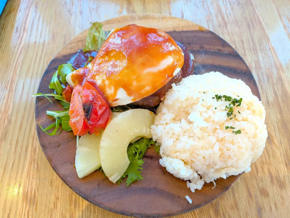 4/19 のランチ　ハワイアンロコモコ|卯月さん