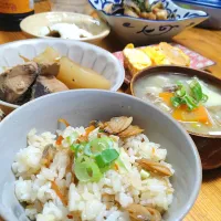 あさりご飯と色々〜次男お泊りご飯🍚|とまと🍅さん