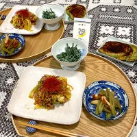 野菜炒め、蕗の炒め煮|papinさん