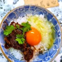 🔷富山県産🦑蛍烏賊のせ🐣TKG 🍚🔷