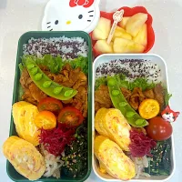 2026,04,20 ヤンニョム風炒め♡カニカマチーズ卵焼きお弁当さん🍱|kayoo_ch517♡1姫3太郎と２モル♡mamaさん