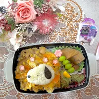 2026.4.20はスヌーピーの親子丼弁当🌸