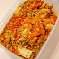 まゆめろさんの料理 人参と厚揚げのそぼろ煮晩御飯🍚🥢| まゆめろさん