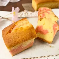 米粉の桜マーブルパウンド| mai＊さん