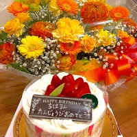 誕生日ケーキありがと🎂