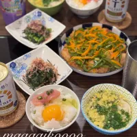 レンチンおかずの晩ご飯🌟| マイコさん