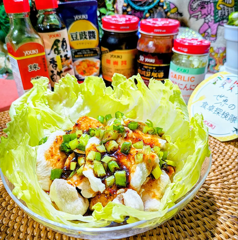 🌏『世界の食卓探検の旅〜🇨🇳』
【🇨🇳プルンプルン鶏のピリ辛中華】|ayaさん