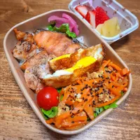 🥕にんじんしりしり弁当🥕|ゆきさんさん