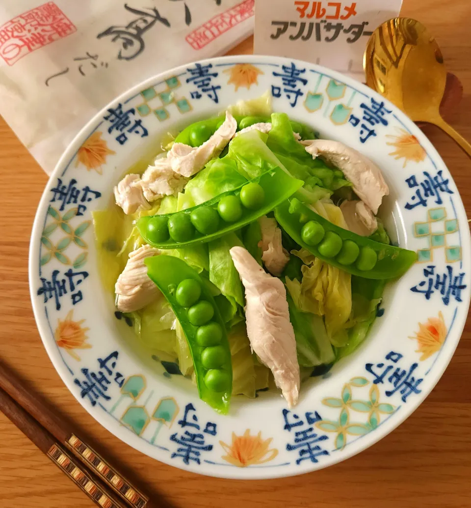 春キャベツとササミのサッ❗と煮|ナオミさん