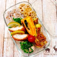 👨🏻‍🦳昼【父弁：スパイスささみフライ】🐔