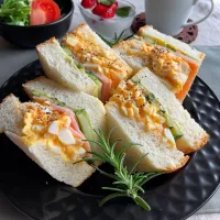 ハム卵きゅうりサンド