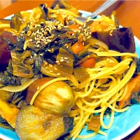 茄子と高菜のスパゲッティ|ヨシュアさん