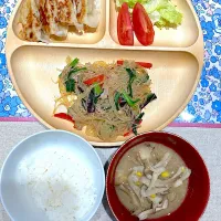 麻婆春雨と冷凍餃子|おしゃべり献立さん