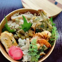 春の恵みのお花見弁当🍱