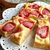 生いちごのホワイトブラウニー|ゆーこどんさん