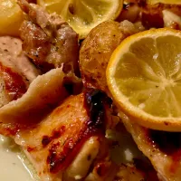 鶏もも肉の塩レモン焼き🍋