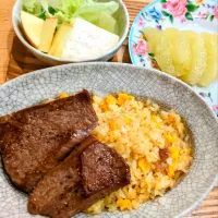肉乗せ炒飯|Hamuさん