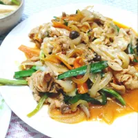 豚ロースと野菜の辛みそチーズ焼き|Reikoさん