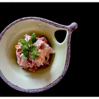 姫皮の梅マヨ和え。