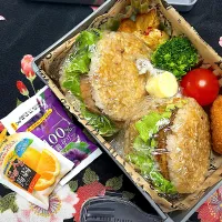 4/22 ライスバーガー弁当|JUNe28さん