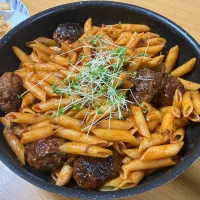 ＊ハンバーグペンネ＆筍の天ぷら＊|＊抹茶＊さん