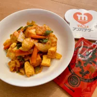 辛みそ✨️厚揚げと鶏むねの韓国風野菜炒め✨️|mayuさん