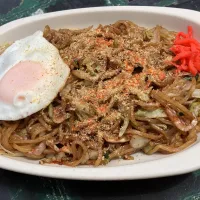 富士宮焼きそば大盛り（イカと桜エビ）| まさとさん