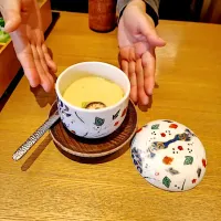 今日の昼ご飯@「宝善亭」さん②  「旬小箱」には茶碗蒸しがついています|なびさん