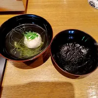 今日の昼ご飯@「宝善亭」さん③  「旬小箱」のお吸い物|なびさん