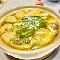 妻用。青唐辛子味噌で酸辣湯鍋| ぎんさん