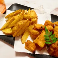 たけのこの唐揚げと新じゃがのポテトフライ