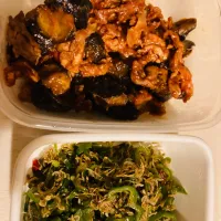 豚肉と茄子のコチュジャン炒め🍆ピリ辛じゃこピーマン🫑|gunlove❤さん