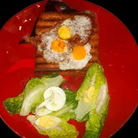 🇫🇷Croque Madame with salad🇫🇷|KWAII69さん