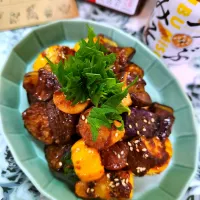 🔷☀️天日干し野菜のみそバター焼き🍆🍄🔷|@きなこさん