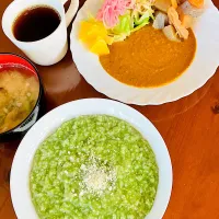 たんぽぽリゾットとスパイスカレー🍛スパイスカレーは飲み物でした^ ^|HAMI69さん