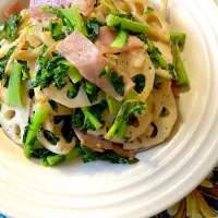 ベーコンと蓮根の炒め物🥓|ジュンコ バイヤーさん