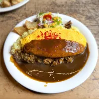 オムカレー（大盛）@唯我独尊| morimi32さん