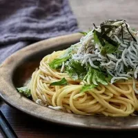 しらすと大葉の和風ガーリックパスタ|ヤマサ醤油公式アカウントさん