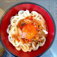 納豆キムチうどん| あきたまさん
